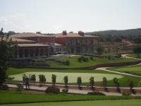 View from tee one back to the club house