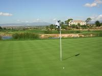 view from green 9 over to the old mansion