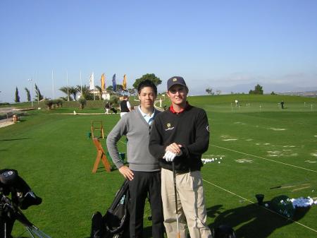 two happy and talented student from the Markus Brier Golf Foundation at Son Gual Golf
