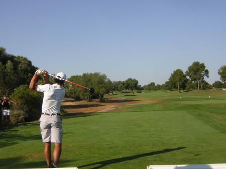 Rafas first tee shot