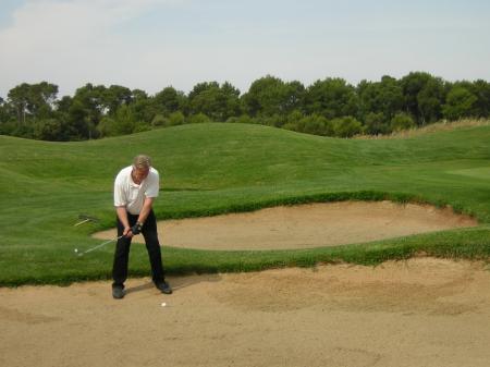 flight partners bunker trouble at hole 15